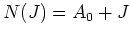 $\displaystyle N(J)=A_0+J$