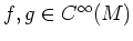 $ f,g\in C^\infty (M)$