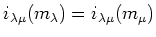 $\displaystyle i_{\lambda \mu}(m_{\lambda})=
i_{\lambda \mu}(m_{\mu})
$