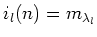 $ i_{l}(n)=m_{\lambda_l}$