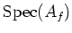 $ \operatorname{Spec}(A_f)$