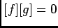 $[f][g]=0$