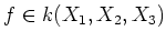 $f\in k(X_1,X_2,X_3)$