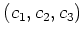 $ (c_1,c_2,c_3)$