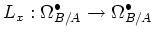 $\displaystyle L_x: \Omega^\bullet_{B/A} \to \Omega^\bullet_{B/A}
$