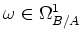 $ \omega \in \Omega^1_{B/A}$