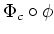 $ \Phi_{c}\circ\phi$