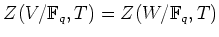 % latex2html id marker 628
$ Z(V/\mathbb{F}_q,T)
=Z(W/\mathbb{F}_q,T)$