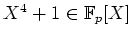 $ X^4+1\in {\mathbb{F}}_p[X]$