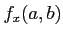 $ f_x(a,b)$