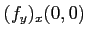 $ (f_y)_x(0,0)$