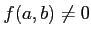 % latex2html id marker 1370
$ f(a,b)\neq 0$