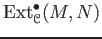 $ \operatorname{Ext}^\bullet_\mathcal{C}(M,N)$