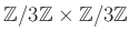 $ {\mbox{${\mathbb{Z}}$}}/3 {\mbox{${\mathbb{Z}}$}}\times {\mbox{${\mathbb{Z}}$}}/3{\mbox{${\mathbb{Z}}$}}$