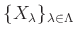 $ \{X_\lambda\}_{\lambda \in \Lambda}$