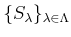 $ \{ S_\lambda \}_{\lambda \in \Lambda}$