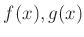 $ f(x),g(x)$