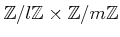 $ {\mbox{${\mathbb{Z}}$}}/l{\mbox{${\mathbb{Z}}$}}\times {\mbox{${\mathbb{Z}}$}}/m{\mbox{${\mathbb{Z}}$}}$