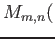 $ M_{m,n}($