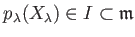 $\displaystyle p_\lambda (X_\lambda) \in I\subset \mathfrak{m}
$