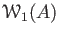 $ \mathcal W_1 (A)$