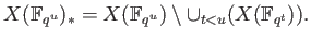 % latex2html id marker 794
$\displaystyle \sum_{u=1}^\infty \frac{\char93 X(\mathbb{F}_{q^u})_*}{u} \sum_{r=1}^\infty \frac{q^{-urs}}{r}=(\heartsuit).$