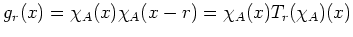 $\displaystyle g_r(x)=\chi_A(x) \chi_A(x-r)=\chi_A(x) T_r(\chi_A)(x)
$